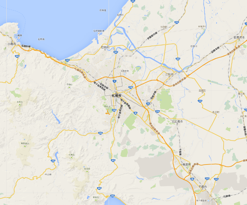 札幌市周辺地図